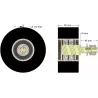 Rol nr. 312 – staal-rubberen steunrol Ø110 mm voor machines van Guaresi | OEM Guaresi P7300572000 | fabrikant KiJ