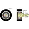 Rol nr. 313 – staal-rubberen steunrol Ø80 mm voor machines van Guaresi | OEM Guaresi P7714120000 | fabrikant KiJ