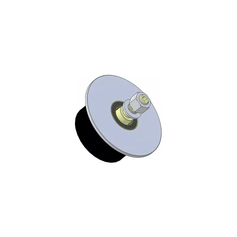 Rol nr. 314 – staal-rubberen steunrol Ø90 mm voor machines van Guaresi | OEM Guaresi P7708050000 | fabrikant KiJ