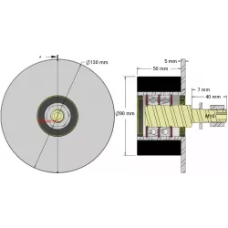 Rol nr. 314 – staal-rubberen steunrol Ø90 mm voor machines van Guaresi | OEM Guaresi P7708050000 | fabrikant KiJ