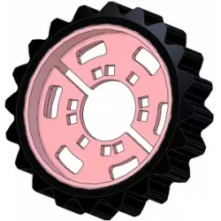 Rol nr. 321 – staal-rubberen aandrijfrol Ø258 mm, steek 35 mm, voor machines van Grimme | OEM Grimme 076.04047 | fabrikant KiJ