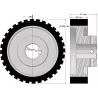 Rol nr. 333 – rol Ø220 mm voor machines van Wuhlmaus | fabrikant KiJ