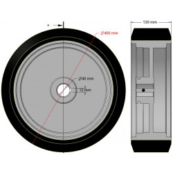 Rol nr. 335 – revisie: rol Ø400 mm | OEM 157.031.00 | fabrikant KiJ
