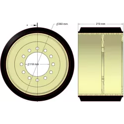 Rol nr. 343 (alleen revisie) – revisie: rol Ø360 mm | OEM 0007500240 | fabrikant KiJ