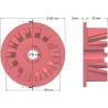 Rol nr. 28 – gietijzeren aandrijfrol Ø160 mm | fabrikant KiJ