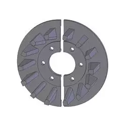 Rol nr. 33 – gietijzeren aandrijfrol Ø210 mm, steek 50 mm, voor machines van ROPA | OEM ROPA 252054 | fabrikant KiJ