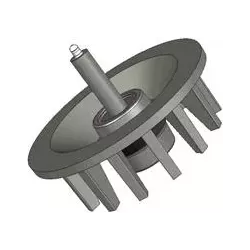 Rol nr. 41 – gietijzeren keerrol Ø172 mm, steek 40 mm, voor machines van Stoll | OEM Stoll 0071590, 0190550 | fabrikant KiJ