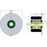 Rol nr. 25 – staal-rubberen rol Ø90 mm voor machines van ROPA | OEM ROPA 252019, 1130004669, 252105 | fabrikant KiJ