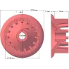Rol nr. 50 – gietijzeren aandrijfrol Ø180 mm, steek 40 mm | fabrikant KiJ