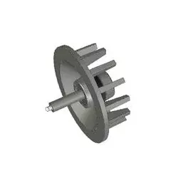 Rol nr. 56 – gietijzeren keerrol Ø120 mm, steek 40 mm, voor machines van Stoll | OEM Stoll 1507970, 1507980 | fabrikant KiJ
