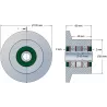 Rol nr. 59 – stalen keerrol Ø80 mm voor machines van Reekie | OEM Reekie RSS1138 | fabrikant KiJ
