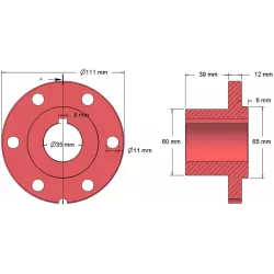 Rol nr. 77 – rolnaaf Ø65 mm voor aardappelrooier Bolko Z-643 | fabrikant KiJ
