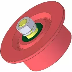 Rol nr. 81 – stalen keerrol Ø100 mm voor aardappelrooier Anna Z644 | OEM Anna 564421016 | fabrikant KiJ