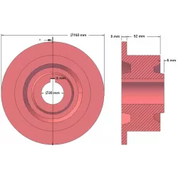 Rol nr. 88 – keerrol Ø118 mm voor aardappelrooier Anna Z644 | OEM Anna 5644-51-009 | fabrikant KiJ