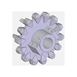 Rol nr. 96 – gietijzeren aandrijfrol Ø168 mm, steek 42 mm | fabrikant KiJ