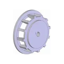 Rol nr. 103 – gietijzeren aandrijfrol Ø258 mm, steek 35 mm | fabrikant KiJ