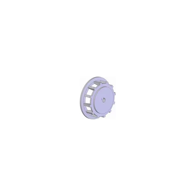 Rol nr. 103 – gietijzeren aandrijfrol Ø258 mm, steek 35 mm | fabrikant KiJ