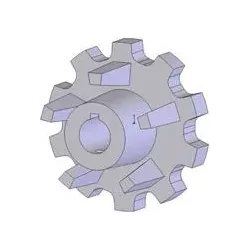 Rol nr. 126 – gietijzeren aandrijfrol Ø110 mm, steek 40 mm | fabrikant KiJ