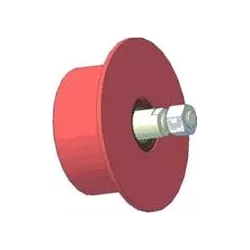 Rol nr. 144 – gietijzeren keerrol Ø110 mm | OEM 6.33.00-2 | fabrikant KiJ