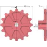 Rol nr. 173 – gietijzeren tandwiel Ø210 mm voor machines van Hassia | fabrikant KiJ