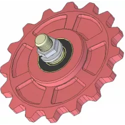 Rol nr. 175 – gietijzeren tandwiel Ø210 mm | OEM 036245/1 | fabrikant KiJ