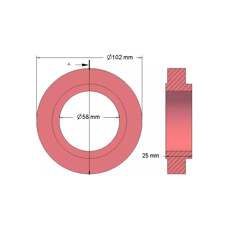 Rol nr. 177 – geleiderol Ø102 mm | OEM 035737 | fabrikant KiJ