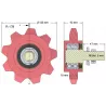 Rol nr. 178 – gietijzeren tandwiel Ø123 mm | OEM 036240/1 | fabrikant KiJ