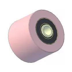 Rol nr. 187 – stalen steunrol Ø100 mm voor machines van ROPA | OEM ROPA 252062 | fabrikant KiJ