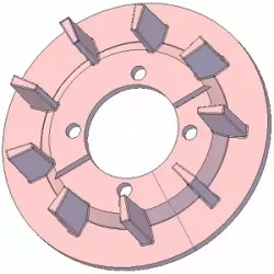 Rol nr. 239 – gietijzeren aandrijfrol Ø188 mm, steek 35 mm, voor machines van Grimme | OEM Grimme 006.00244 | fabrikant KiJ