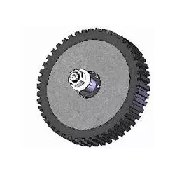 Rol nr. 4 – staal-rubberen loofinvoerrol Ø195 mm voor machines van Grimme | OEM Grimme 200.05168 | fabrikant KiJ