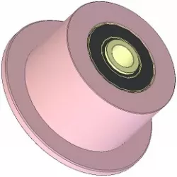 Rol nr. 261 – stalen steunrol Ø100 mm voor machines van ROPA | OEM ROPA 252006 | fabrikant KiJ