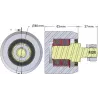 Rol nr. 268 – stalen steunrol Ø80 mm voor machines van AVR | OEM AVR 3102.15.20 | fabrikant KiJ