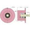 Rol nr. 290 – stalen steunrol Ø90 mm voor machines van Dewulf | OEM Dewulf 2660004A | fabrikant KiJ