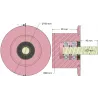 Rol nr. 292 – stalen steunrol Ø90 mm voor machines van Dewulf | OEM Dewulf 2660004B | fabrikant KiJ