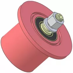 Rol nr. 316 – stalen keerrol Ø80 mm voor machines van Guaresi | OEM Guaresi P7755190000 | fabrikant KiJ