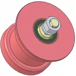 Rol nr. 319 – stalen steunrol Ø110 mm voor machines van Wuhlmaus | fabrikant KiJ