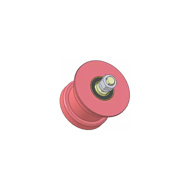 Rol nr. 319 – stalen steunrol Ø110 mm voor machines van Wuhlmaus | fabrikant KiJ
