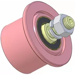Rol nr. 323 – stalen keerrol Ø80 mm voor machines van Sandei | OEM Sandei D0020 | fabrikant KiJ