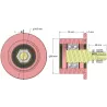 Rol nr. 323 – stalen keerrol Ø80 mm voor machines van Sandei | OEM Sandei D0020 | fabrikant KiJ