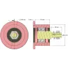 Rol nr. 326 – stalen steunrol Ø80 mm voor machines van Sandei | fabrikant KiJ