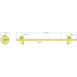 Rol nr. 338 – rol Ø174 mm, steek 32 mm | fabrikant KiJ