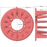 Rol nr. 345 – aandrijfrol Ø210 mm voor machines van Holmer | OEM Holmer 1057024784 | fabrikant KiJ