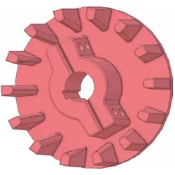 Rol nr. 346 – rol Ø212 mm voor machines van Holmer | OEM Holmer 1057024783 | fabrikant KiJ