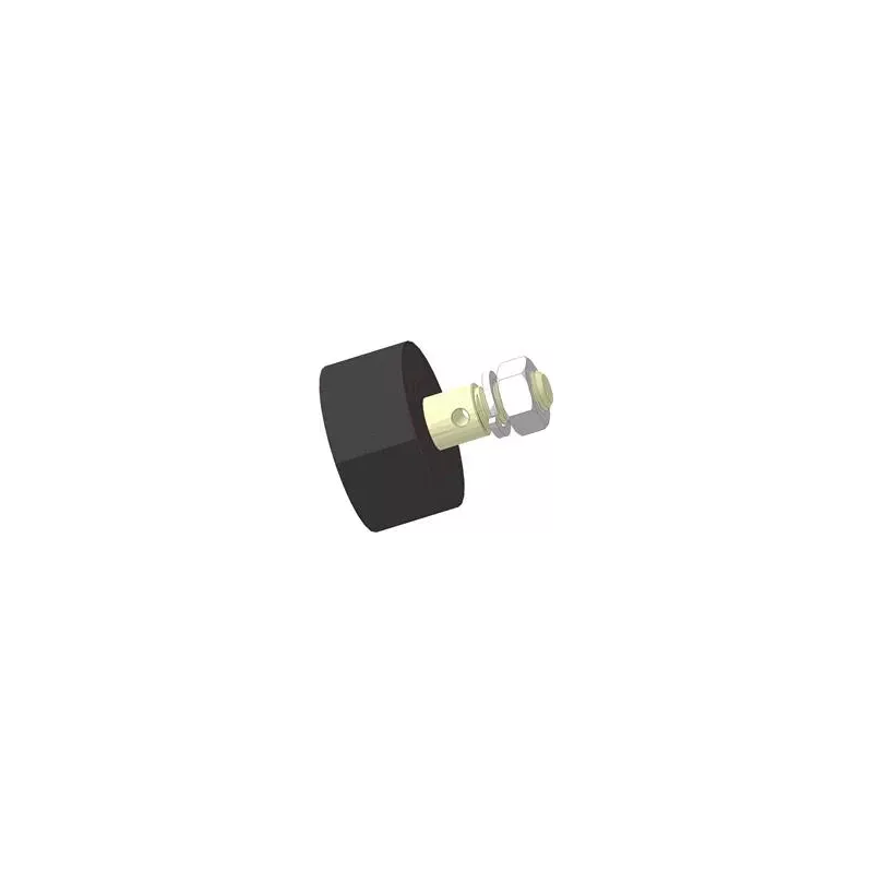 Rol nr. 15 – rubberen steunrol Ø80 mm voor machines van Akpil | fabrikant KiJ