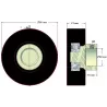 Rol nr. 146 – rubberen rol Ø65 mm voor machines van Amac | OEM Amac 6.39.00-3 | fabrikant KiJ