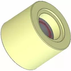Rol nr. 253 – kunststof steunrol Ø75 mm voor machines van Grimme | OEM Grimme 088.00298 | fabrikant KiJ