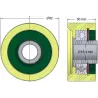 Rol nr. 257 – kunststof steunrol Ø62 mm voor machines van Grimme | OEM Grimme 602.00169 | fabrikant KiJ