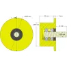 Rol nr. 289 – kunststof steunrol Ø90 mm voor machines van Dewulf | OEM Dewulf 2660012A | fabrikant KiJ