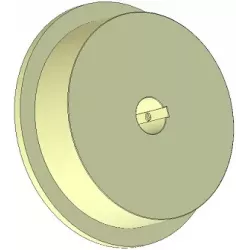 Rol nr. 303 – kunststof aandrijfrol Ø170 mm voor machines van Ploeger | OEM Ploeger 2660222 | fabrikant KiJ