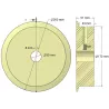 Rol nr. 303 – kunststof aandrijfrol Ø170 mm voor machines van Ploeger | OEM Ploeger 2660222 | fabrikant KiJ